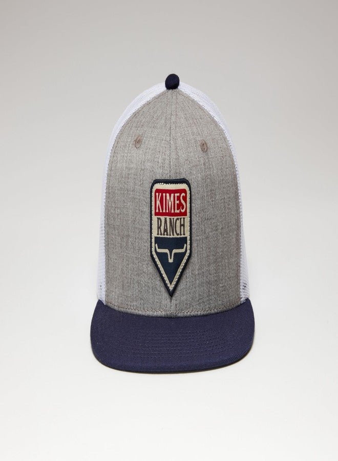 Kimes Ranch Cap Adjusatable Snapback Drop in Americana Hat - Grey Heather - Image 2